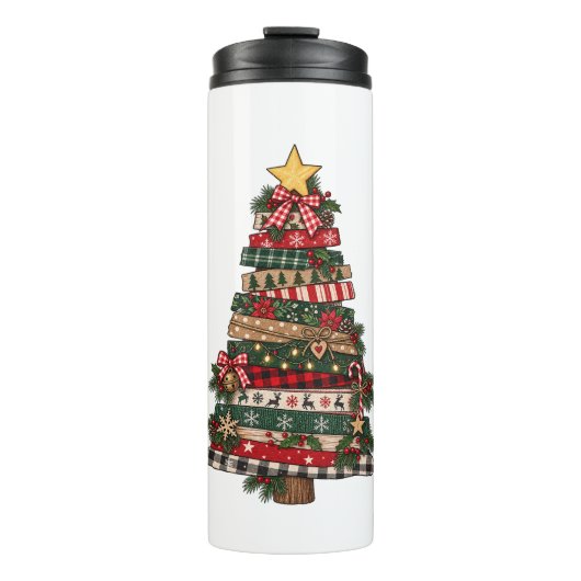 Rustige Kerstboom  Thermosbeker (Voorkant)