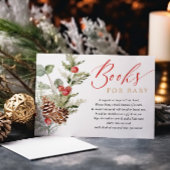 Rustige kerstboomaanvraag in de winter informatiekaartje