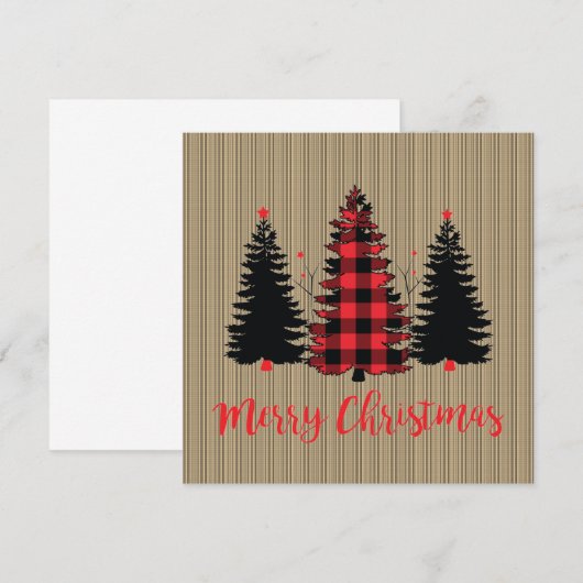 Rustige kerstboombosjes Trio (Voorkant / Achterkant)