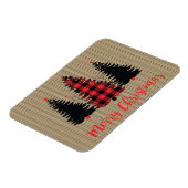 Rustige kerstboombosjes Trio Magneet (Linkerzijde)