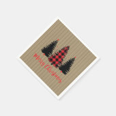 Rustige kerstboombosjes Trio Servet (Hoek)