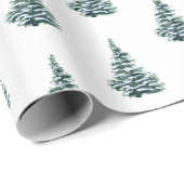 Rustige kerstboomcadeautjes cadeaupapier (Rol Hoek)