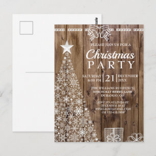Rustige kerstboomfeestdag briefkaart