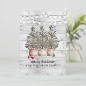 Rustige kerstboomkaarten (Staand voorkant)