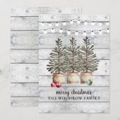 Rustige kerstboomkaarten (Voorkant / Achterkant)