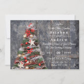 Rustige kerstboomsterren in Wood (Voorkant)