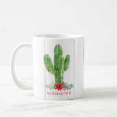 Rustige kerstcactus Succulent Holiday Koffiemok (Links)
