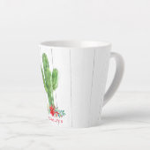 Rustige kerstcactus Succulent Holiday Latte Mok (Rechterhoek)