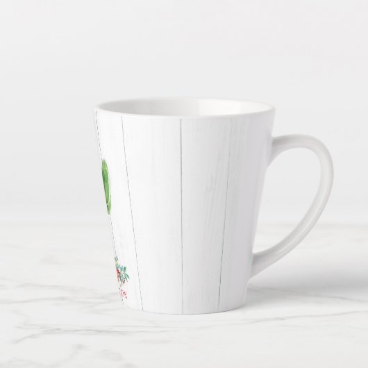 Rustige kerstcactus Succulent Holiday Latte Mok (Rechts)