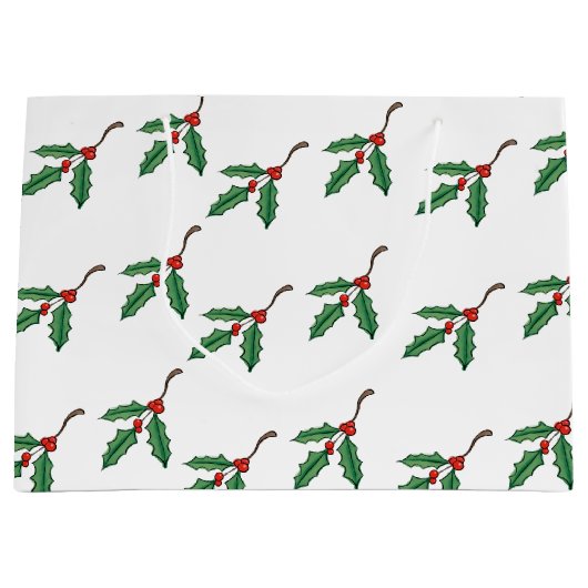 Rustige kerstcadeau voor Holly Gift Groot Cadeauzakje (Voorkant)