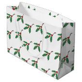 Rustige kerstcadeau voor Holly Gift Groot Cadeauzakje (Achterkant Gekanteld)