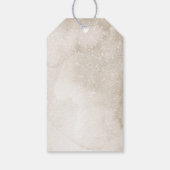 Rustige kerstcadeaubon voor kerst cadeaulabel (Achterkant)