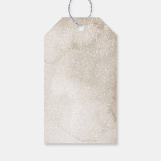 Rustige kerstcadeaubon voor kerst cadeaulabel (Achterkant)