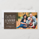 Rustige kerstcadeaufoto Bijbelse feestdag Feestdagenkaart (Voorkant)