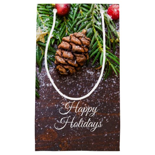 Rustige kerstcadeautas klein cadeauzakje (Voorkant)