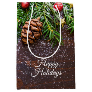 Rustige kerstcadeautas medium cadeauzakje