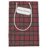 Rustige kerstcadeautas met kerstcadeau medium cadeauzakje (Voorkant)