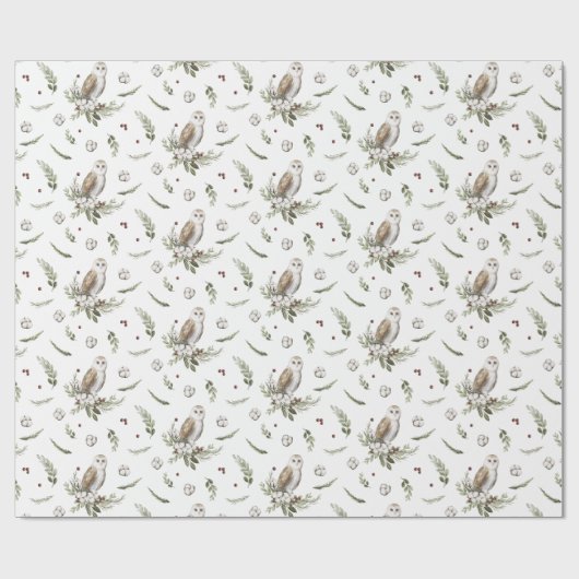 Rustige kerstcadeautjes voor ooiland cadeaupapier (Vlak)