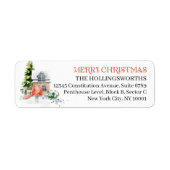Rustige Kerstcharme | Retouradreslabel Etiket (Voorkant)