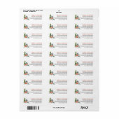 Rustige Kerstcharme | Retouradreslabel Etiket (Full Sheet)