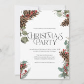 Rustige Kerstfeest Uitnodiging | Witte Kerst (Voorkant)