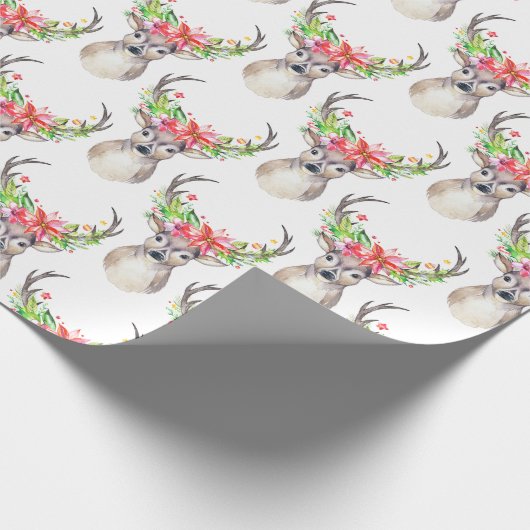 Rustige kerstfeestdag cadeaupapier (Hoek)