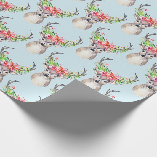 Rustige kerstfeestdag cadeaupapier (Hoek)