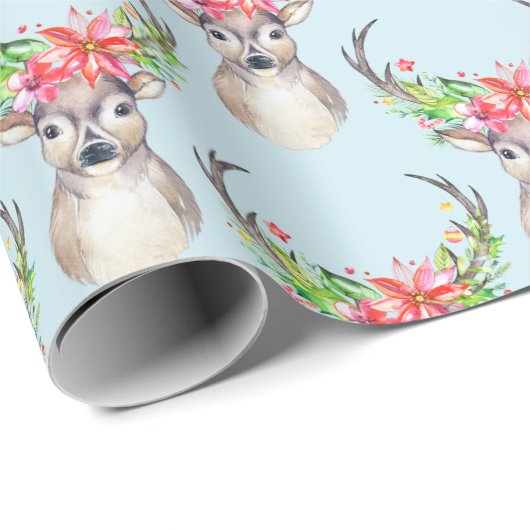 Rustige kerstfeestdag cadeaupapier (Rol Hoek)