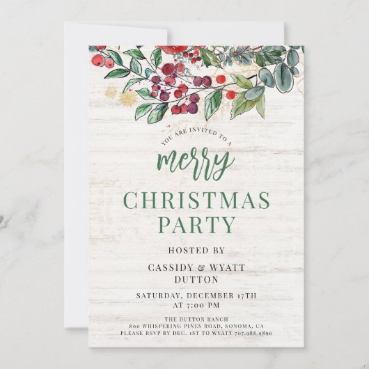 Rustige kerstfeestdag kaart (Voorkant)