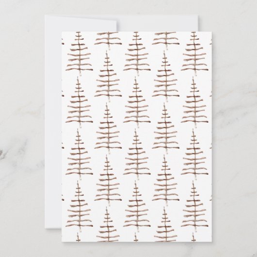 Rustige kerstfeestdag kaart (Achterkant)