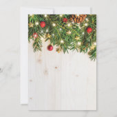 Rustige kerstfeestdag kaart (Achterkant)