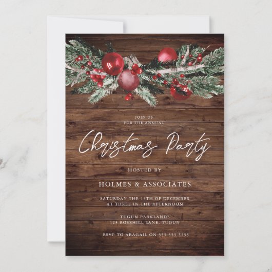 Rustige kerstfeestdag met Kantoor kerst Kaart (Voorkant)