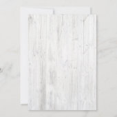 Rustige kerstfeestdag met landschuur kaart (Achterkant)