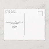 Rustige kerstfeestdag met rode buffels met foto's briefkaart (Achterkant)