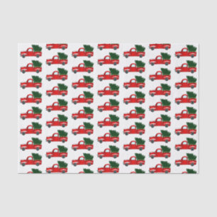 Rustige kerstfeestdag met rood kerstfeest tissuepapier