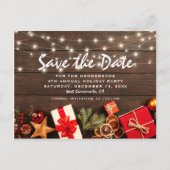 Rustige kerstfeestdag Opslaan datum Aankondigingskaart (Voorkant)