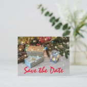 Rustige kerstfeestdag Opslaan datum Uitnodiging Briefkaart (Staand voorkant)