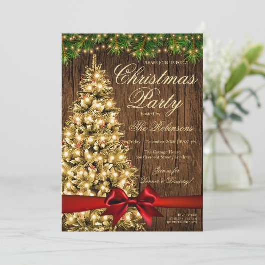 Rustige kerstfeestdag | Rammenstruatiellampjes en  Kaart (Staand voorkant)