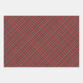 Rustige kerstfeestdag Red Pset Gold Foil Inpakpapier Vel (Voorkant)