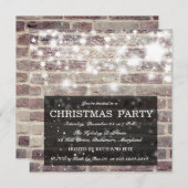 Rustige kerstfeestdagen met een brick-muur kaart (Voorkant / Achterkant)