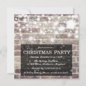 Rustige kerstfeestdagen met een brick-muur kaart (Voorkant)