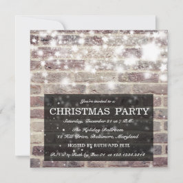 Rustige kerstfeestdagen met een brick-muur kaart