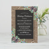 Rustige kerstfeestdagen | Winterbruiloft Kaart (Staand voorkant)