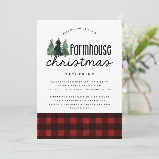 Rustige kerstfeestpartij Buffalo Pset Kaart (Staand voorkant)