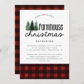 Rustige kerstfeestpartij Buffalo Pset Kaart (Voorkant / Achterkant)