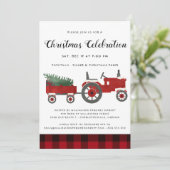 Rustige kerstfeestvieren met gebuffel kaart (Staand voorkant)