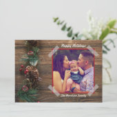 Rustige kerstfoto-feestdag Kaart (Staand voorkant)