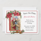 Rustige kerstfoto Save the Date (Voorkant)
