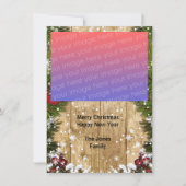 Rustige kerstfoto's Kaart met flatfeestdag (Voorkant)