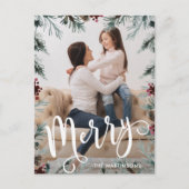 Rustige Kerstframe Foto Vakantie Ansichtkaart Feestdagenkaart (Voorkant)